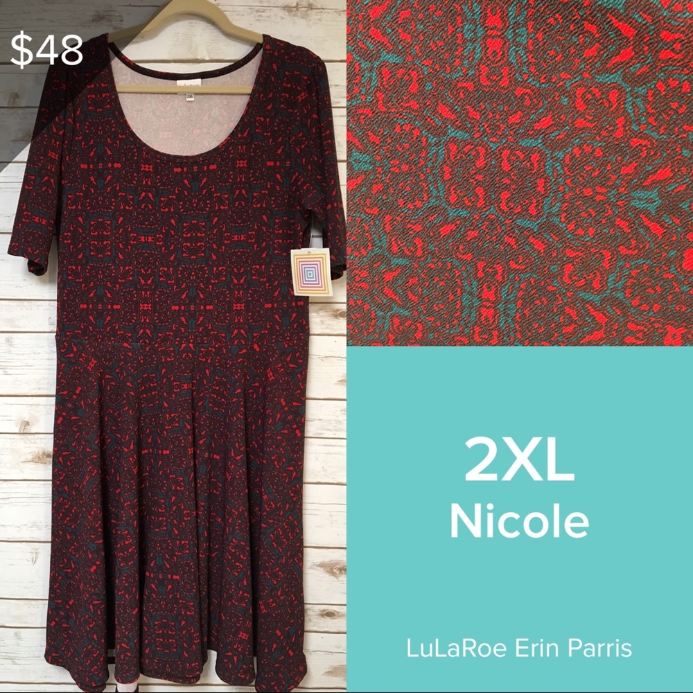2XL LuLaRoe Nicole Dress